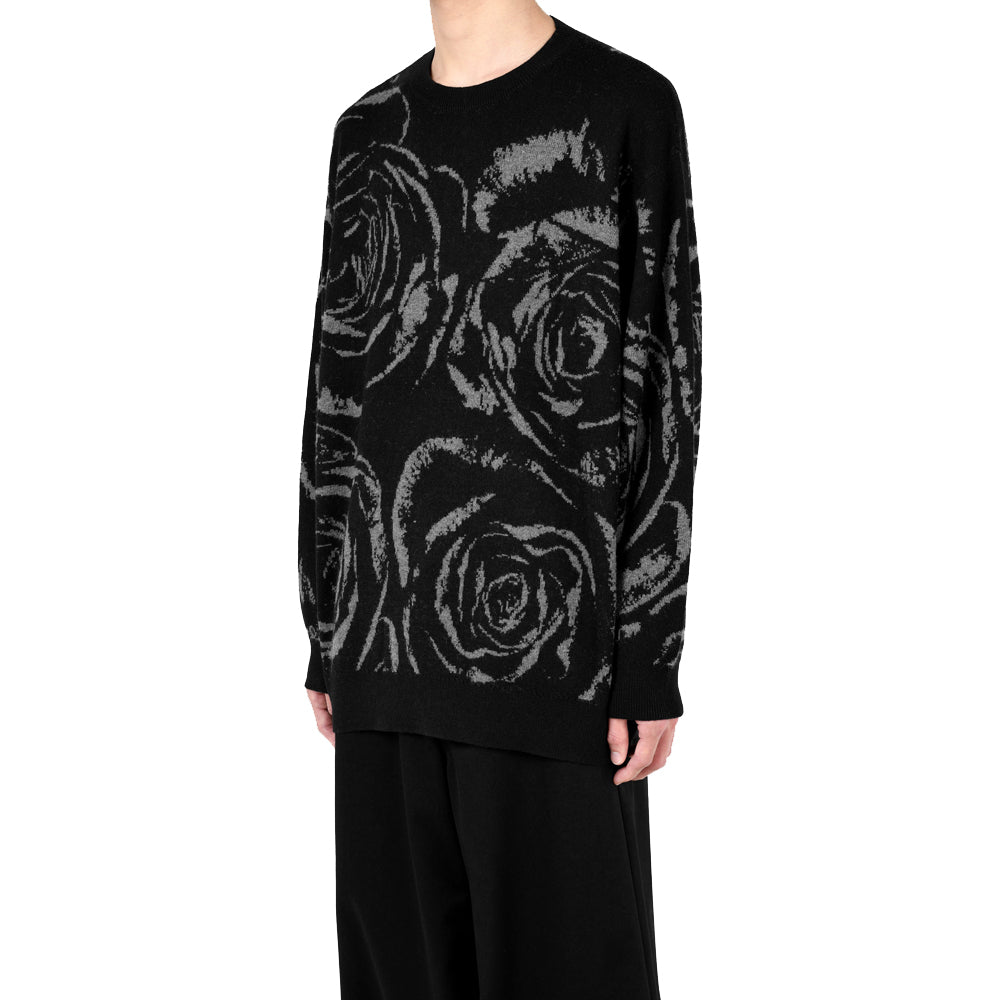 CREW NECK PULLOVER WJQ KNIT (BIG ROSE)