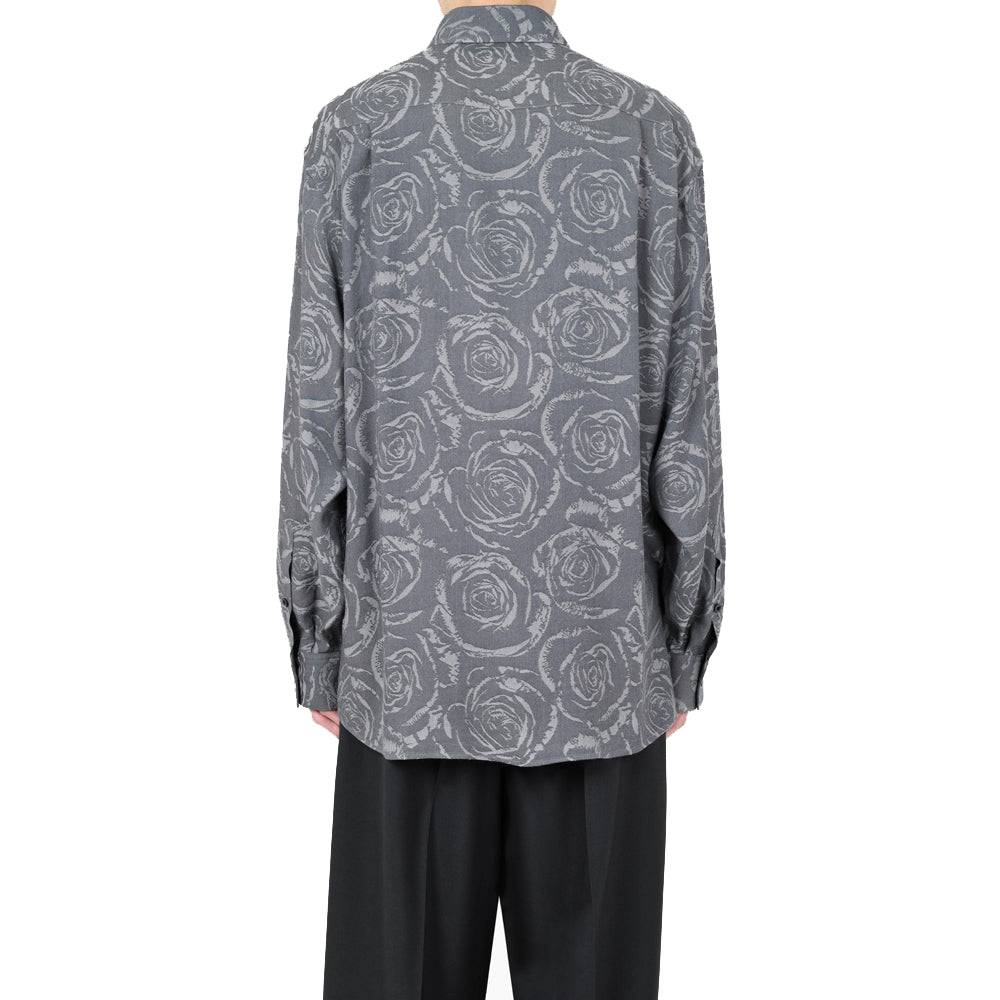 RAYON JACQUARD BIG SHIRT (ROSE)