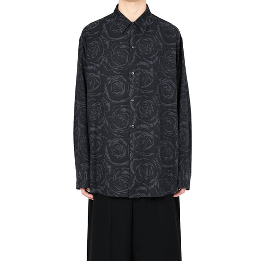  RAYON JACQUARD BIG SHIRT (ROSE)  