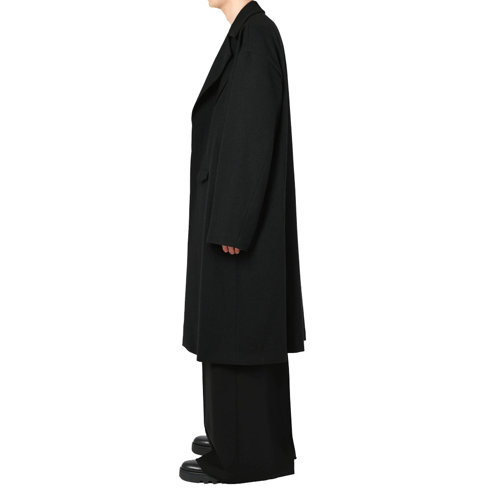 WOOL FLANNEL LONG RIDERS COAT