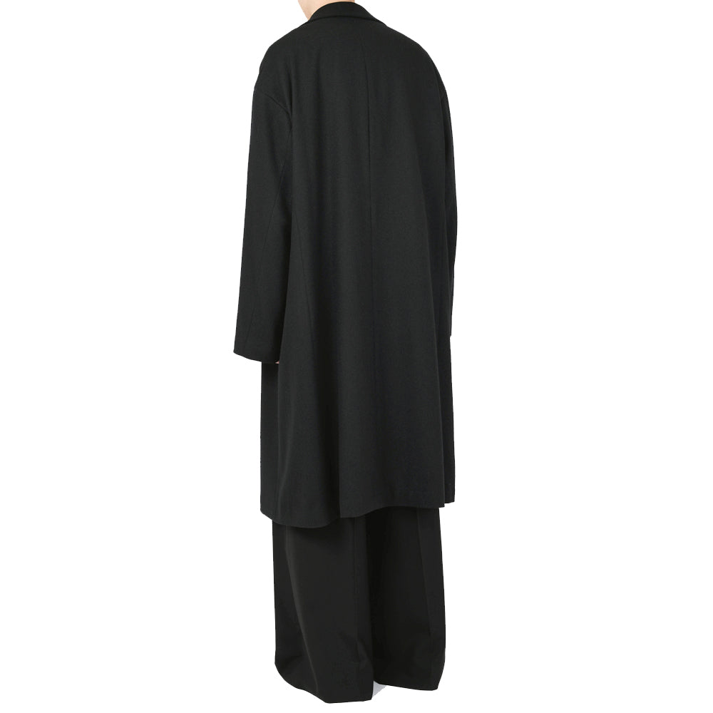 WOOL FLANNEL LONG RIDERS COAT