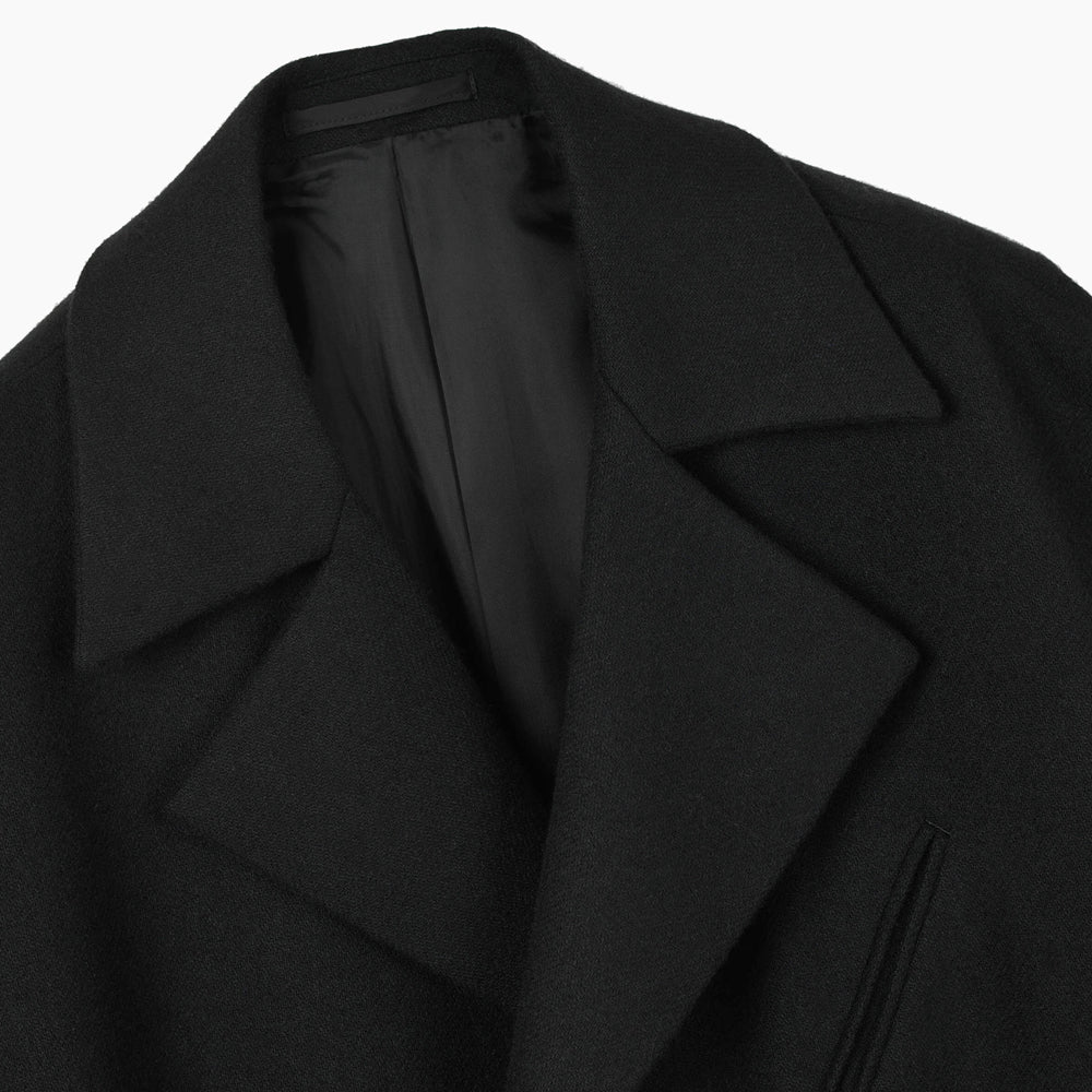 WOOL FLANNEL LONG RIDERS COAT