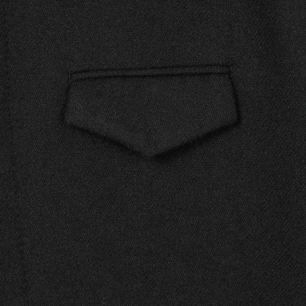 WOOL FLANNEL LONG RIDERS COAT