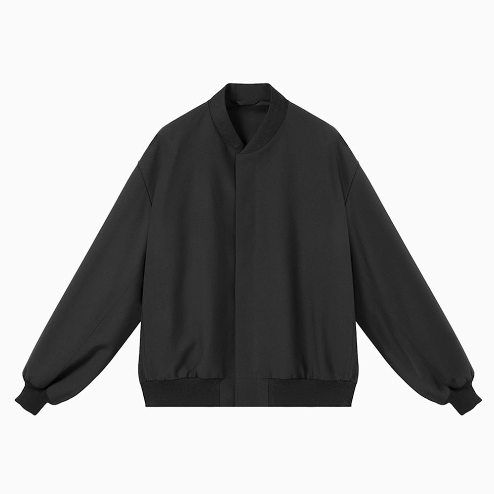 WOOL GABARDINE FLIGHT JACKET