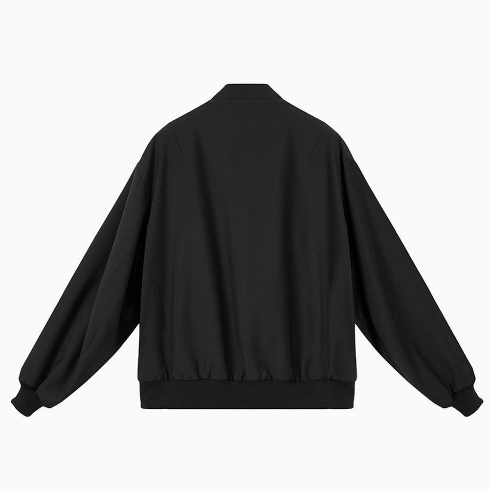 WOOL GABARDINE FLIGHT JACKET