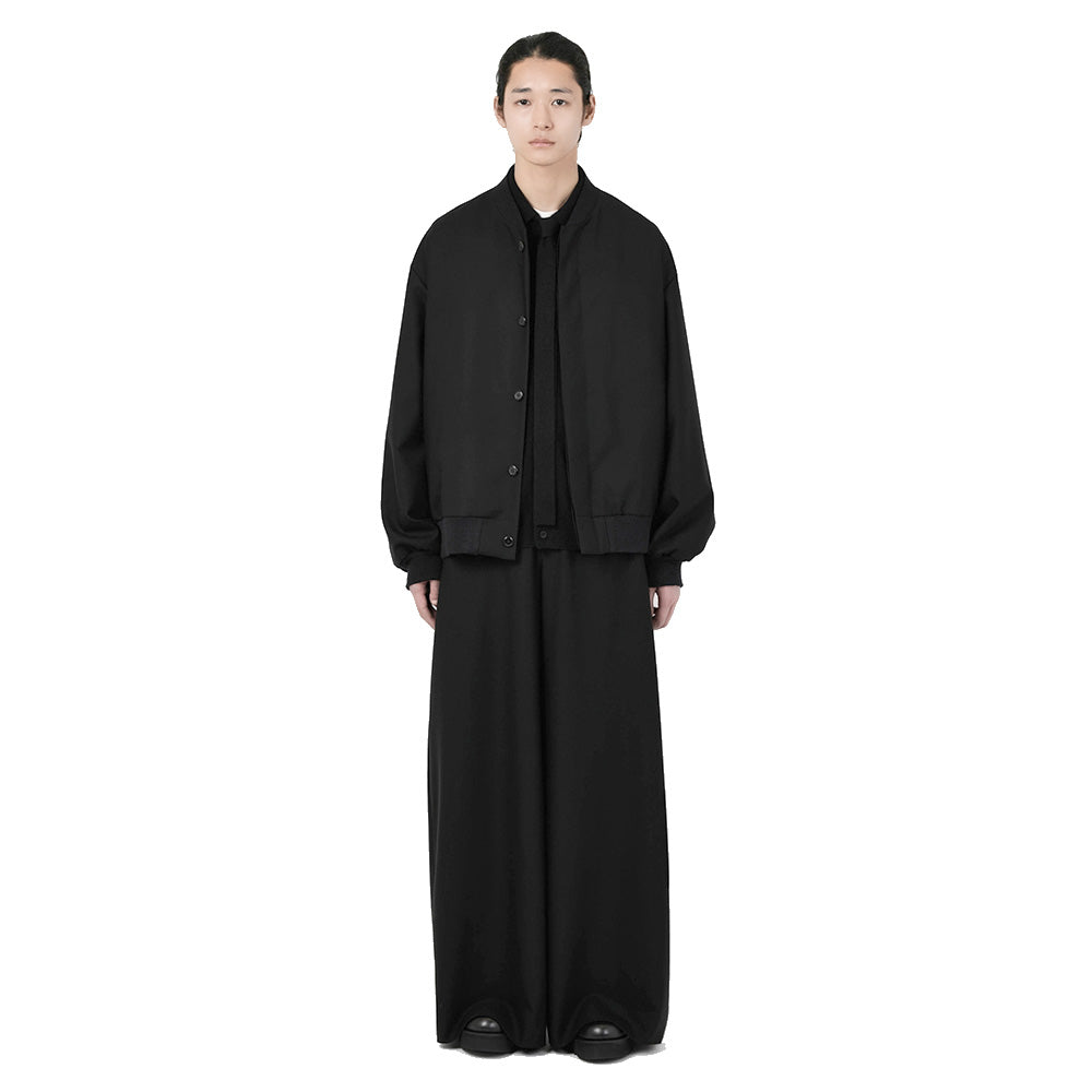 WOOL GABARDINE FLIGHT JACKET