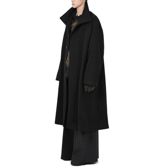  MELTON STAND COLLAR COAT  