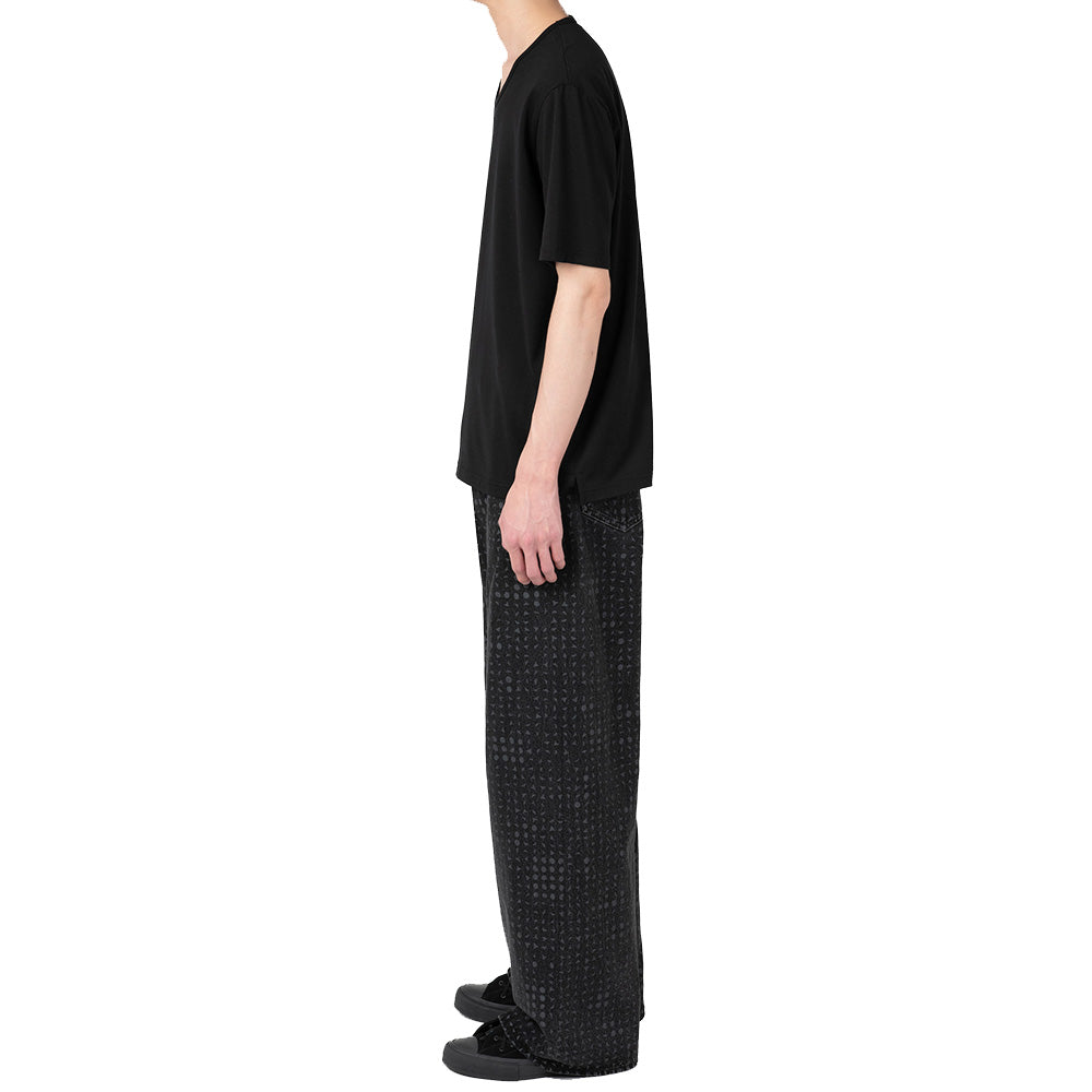 14oz DENIM STRAIGHT PANTS (STUDS柄)