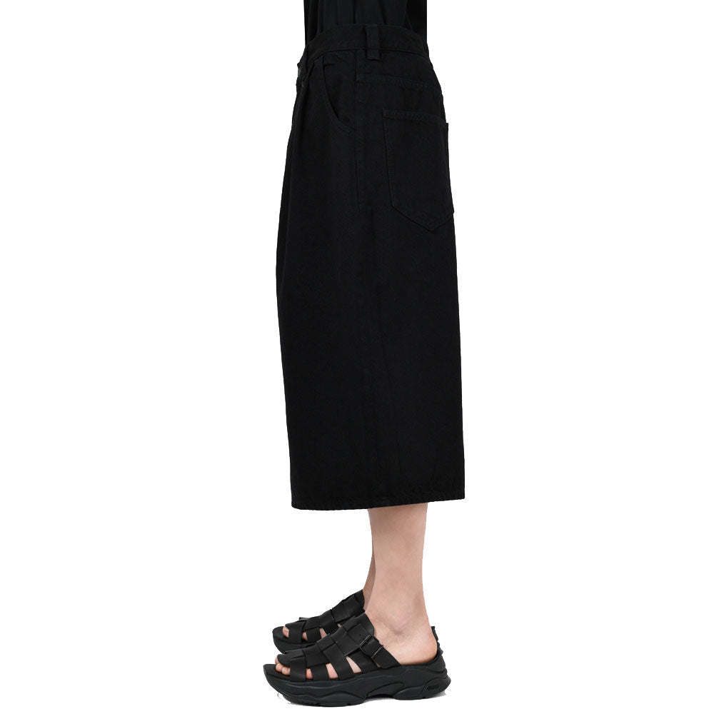 12oz FLAT DENIM 2TUCK SHORT PANT