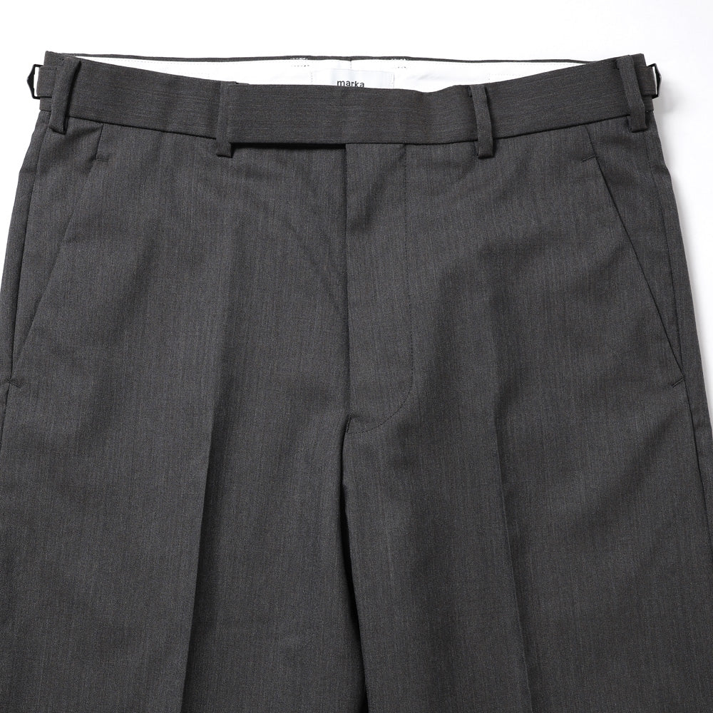REGULAR FIT STRAIGHT TROUSERS 2/60 WOOL TROPICAL MELANGE