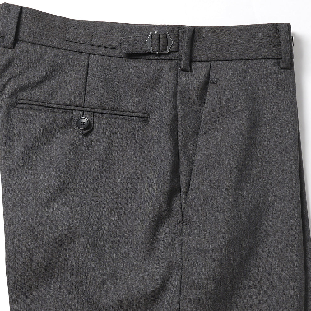 REGULAR FIT STRAIGHT TROUSERS 2/60 WOOL TROPICAL MELANGE