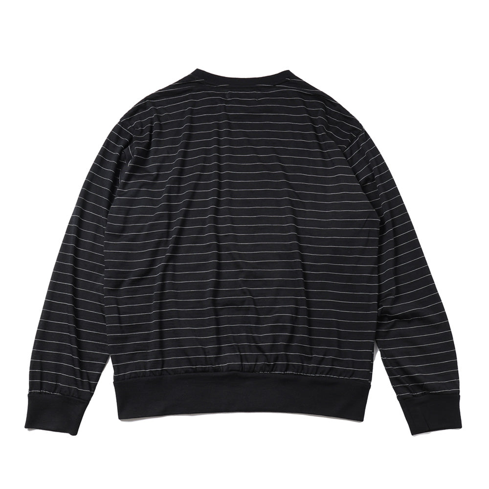 CREW NECK L/S TEE SUPER120s WASHABLE WOOL JERSEY