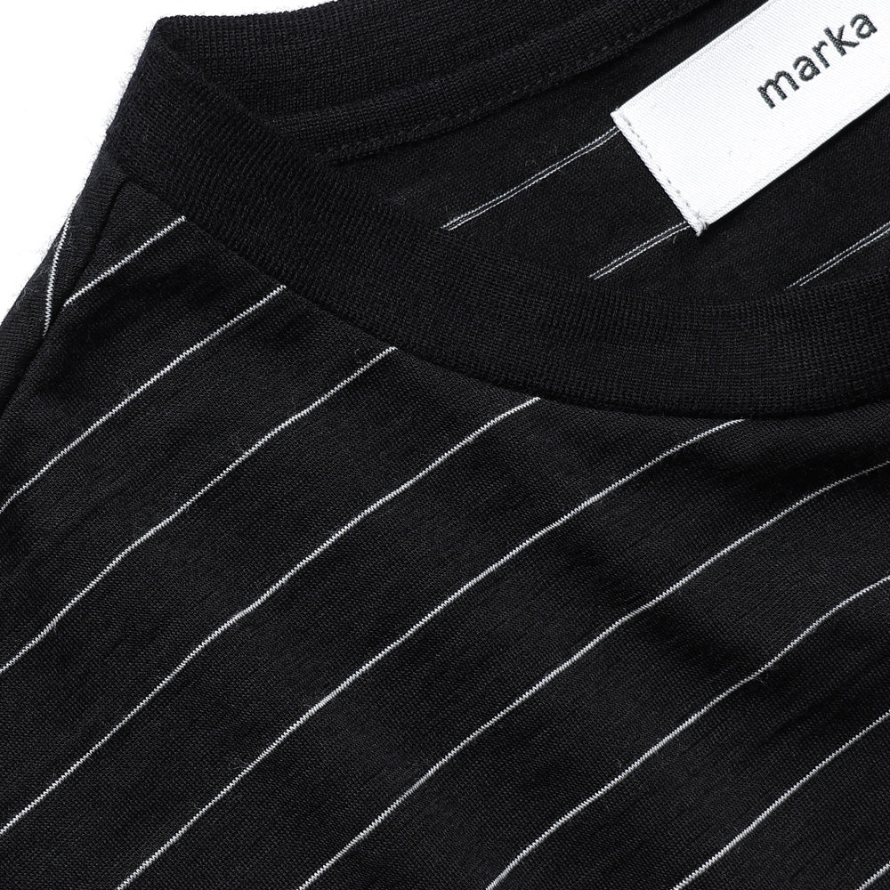 CREW NECK L/S TEE SUPER120s WASHABLE WOOL JERSEY
