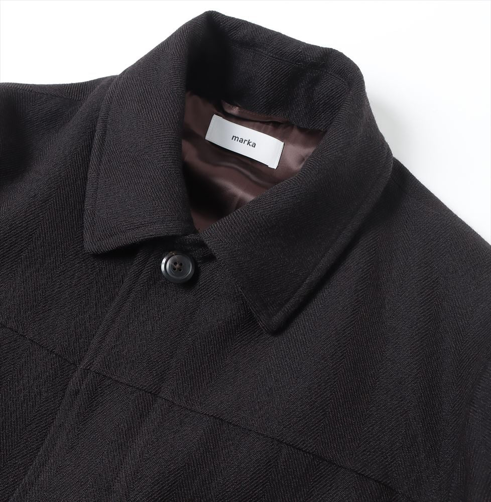 TWEED PUFFED CAR COAT