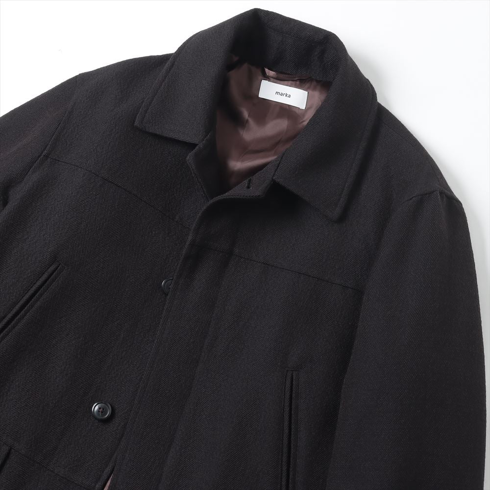 TWEED PUFFED CAR COAT