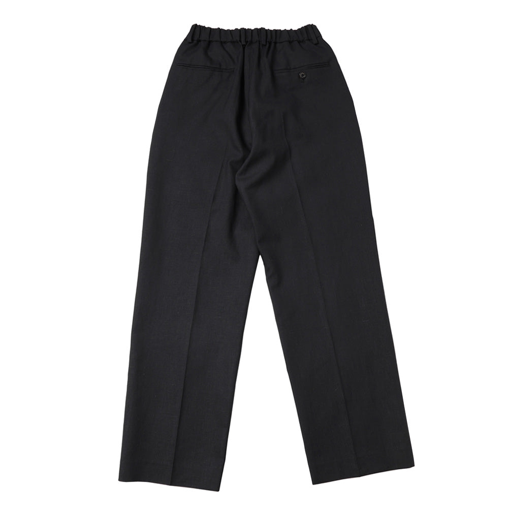 FLAT TAPERED TROUSERS ORGANIC WOOL HEMP TROPICAL