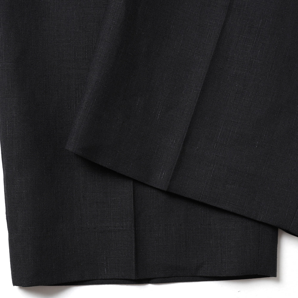 FLAT TAPERED TROUSERS ORGANIC WOOL HEMP TROPICAL