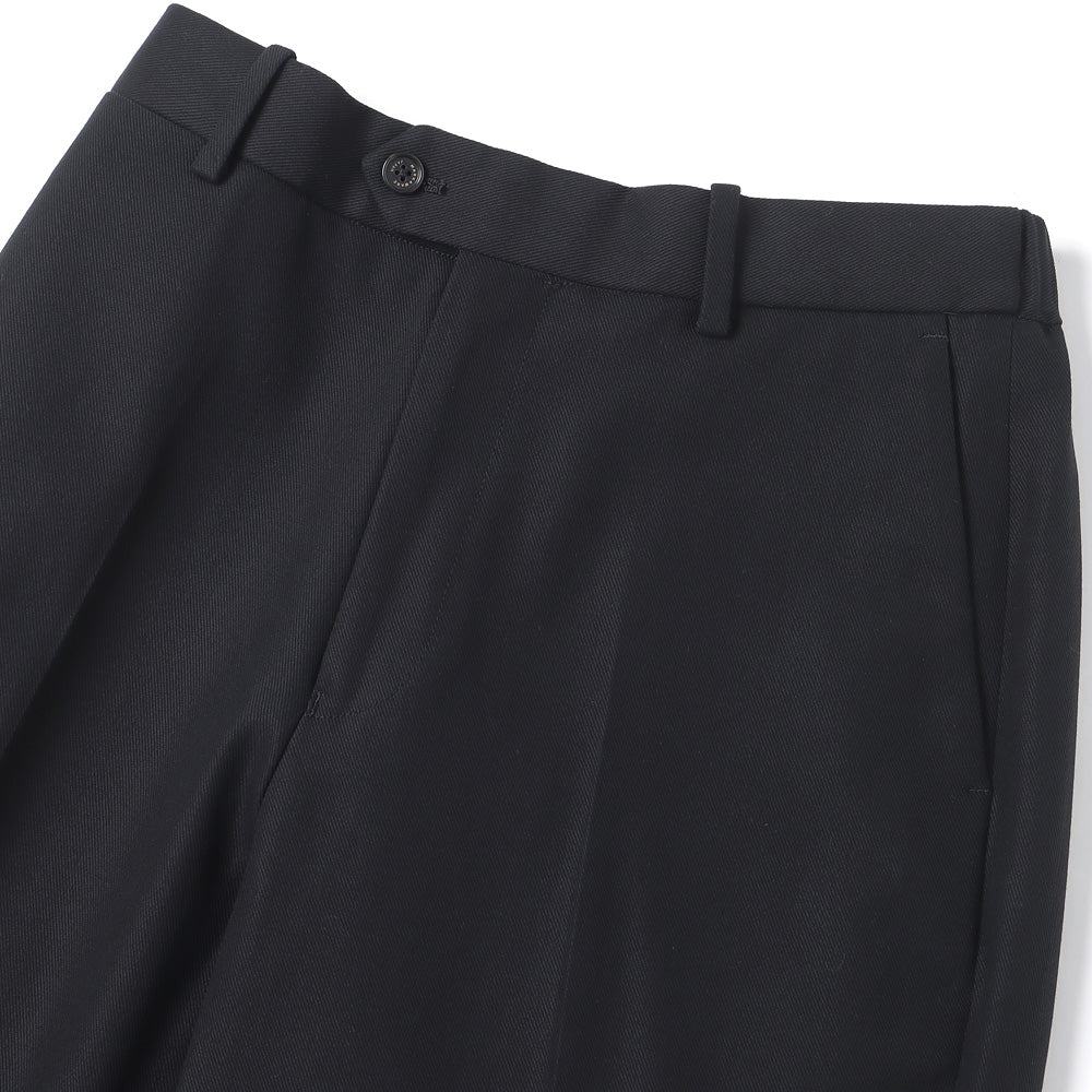 再入荷 FLAT FRONT FLARED TROUSERS ORGANIC COTTON SURVIVAL CLOTH