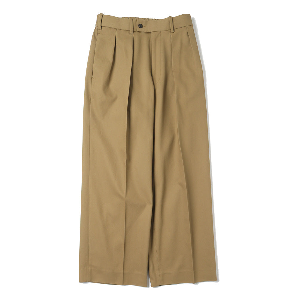 DOUBLE PLEATED TROUSERS ORGANIC COTTON SURVIVAL CLOTH