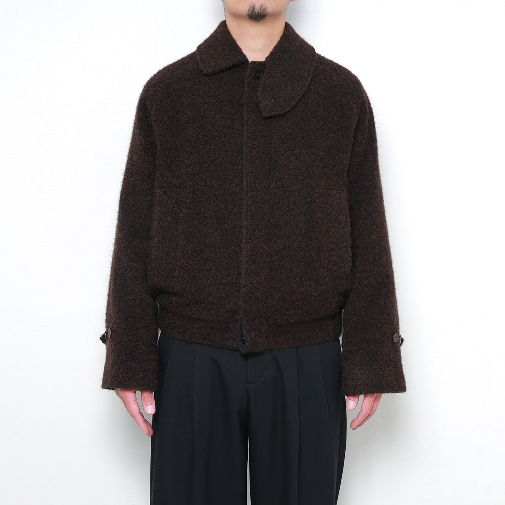 FLYING MAN JACKET ALPACA LOOP TWEED
