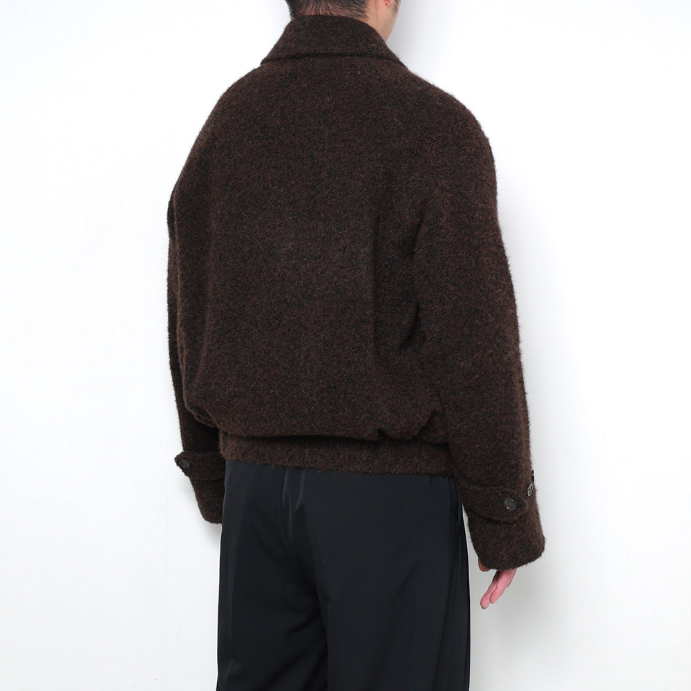 FLYING MAN JACKET ALPACA LOOP TWEED
