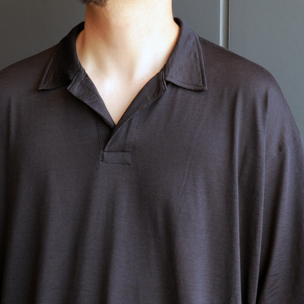 SILK COTTON JERSEY DEADSTOCK HYPER BIG SKIPPER SHIRT