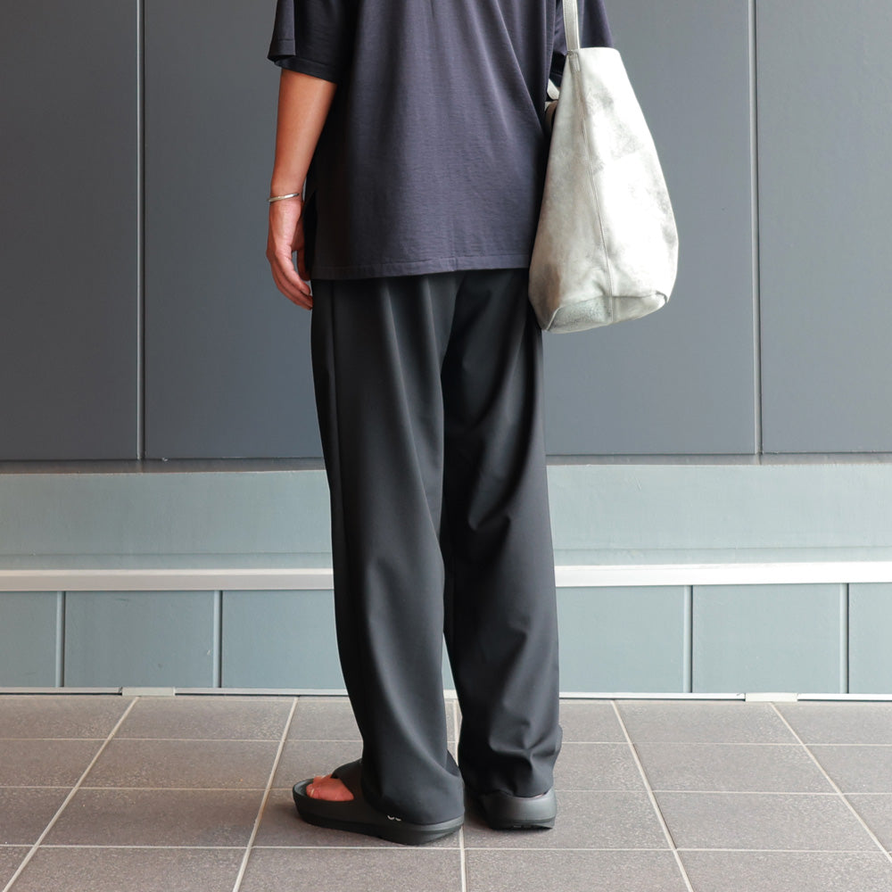 DOUBLE PLEATED EASY TROUSERS ORGANIC WOOL 2/80 TROPICAL