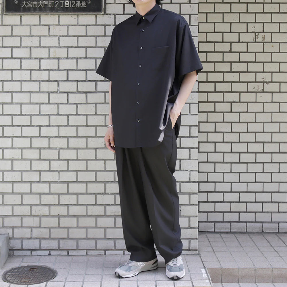 MARKAWARE(マーカウェア) - COMFORT FIT SHIRTS S/S ORGANIC WOOL 2/80 MARKAWARE(マーカウェア) - COMFORT FIT SHIRTS S/S ORGANIC WOOL 2/80