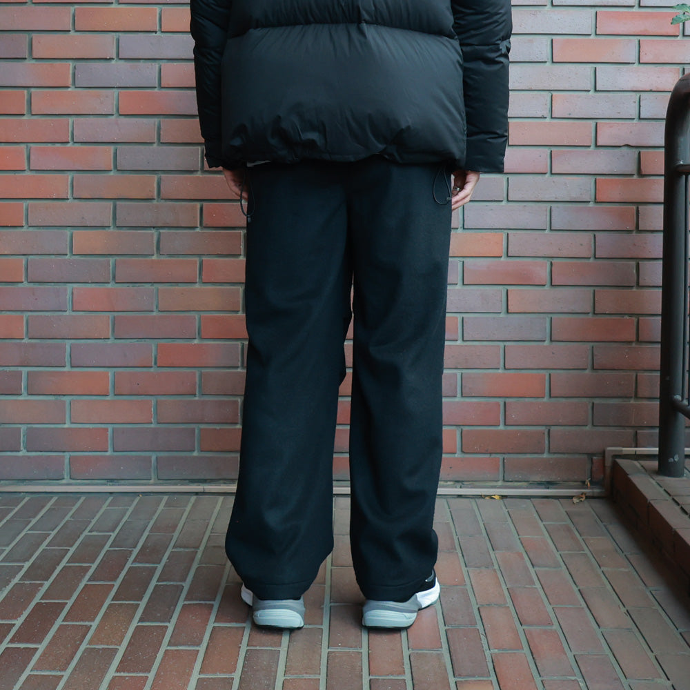 KNEE TUCK PANTS WOOL SILK BEAVER