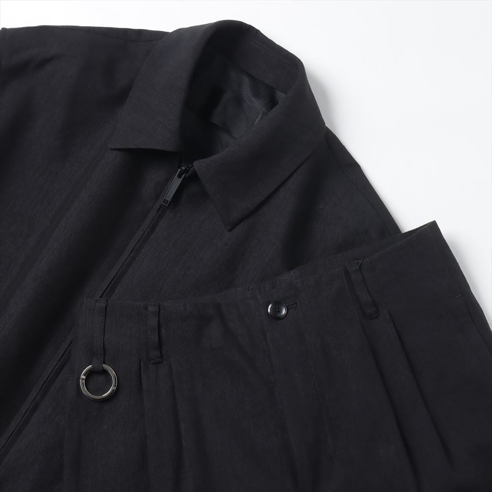 QUINN / Wide Tailored Pants (Linen Nylon High Density Taffeta)