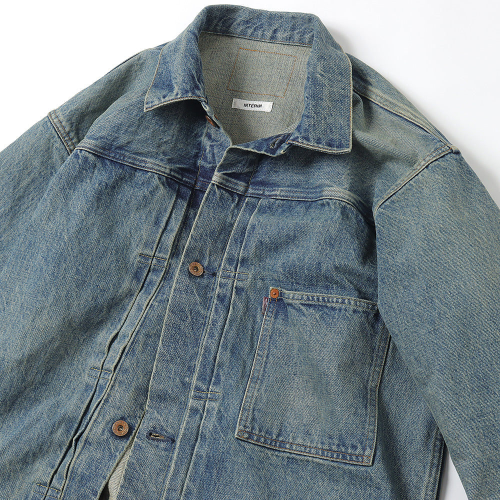 HYPER BIG WWII 1ST KIBATA VINTAGE WASH SHUTTLE DENIM JACKET