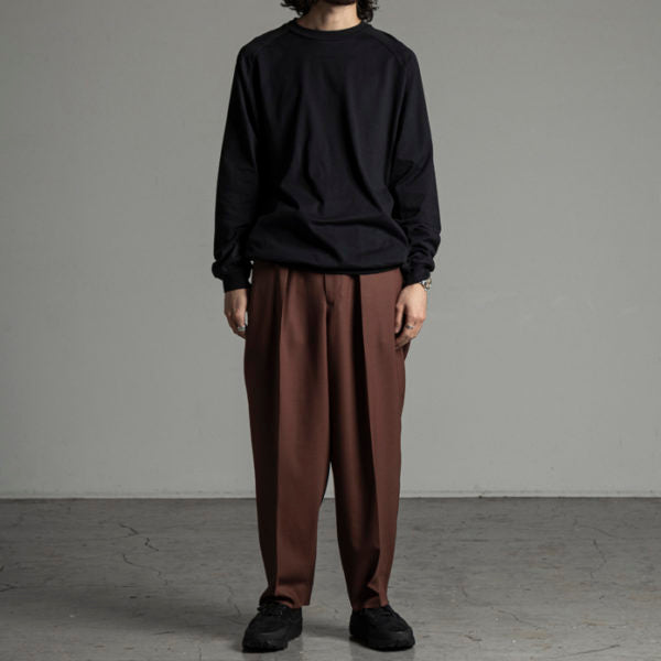 CLASSIC FIT TROUSERS ORGANIC WOOL TROPICAL - MARKAWARE 「Area」