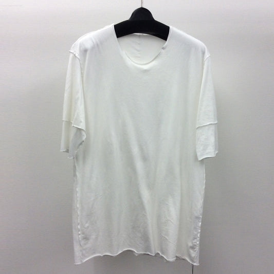  80/2度詰天竺 クルーネックレイヤードTシャツ  