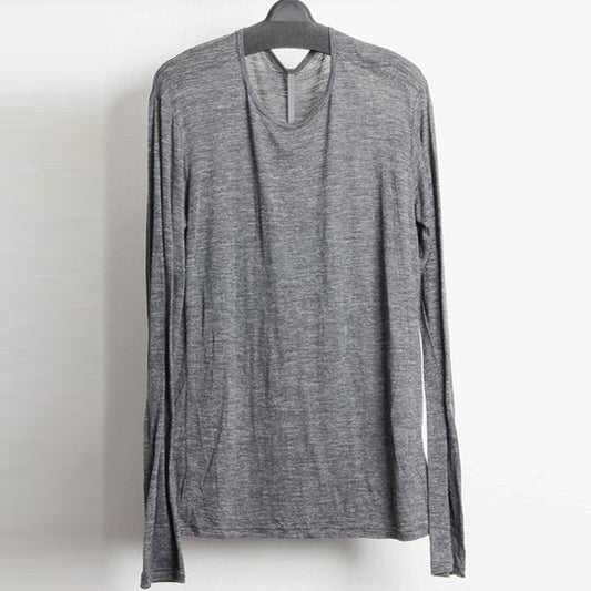  W/Cu/Liメランジジャージ クルーネック長袖  