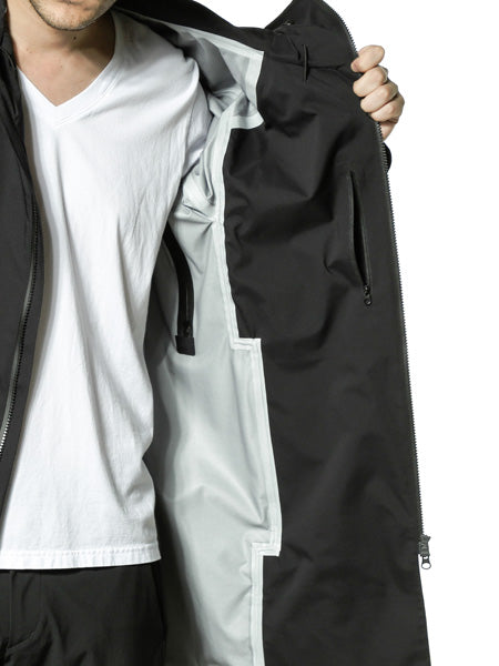  透湿防水3レイヤーNyリップ フーデッドコート  