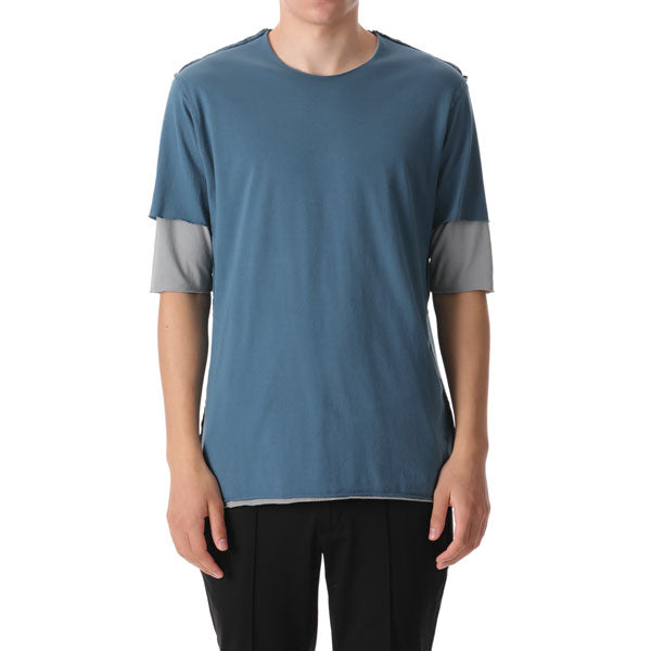 80/2 TIGHT TENSION JERSEY LAYERED T-SHIRT