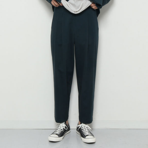 PONTE JERSEY 2PLEATS TAPERED FIT TROUSER