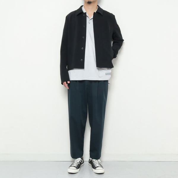 PONTE JERSEY 2PLEATS TAPERED FIT TROUSER