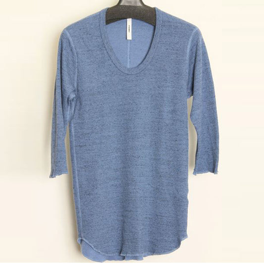  コットンサーマル Uネック 7分袖  