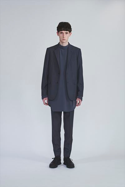 WOOL GABARDINE 2TUCK SLIM