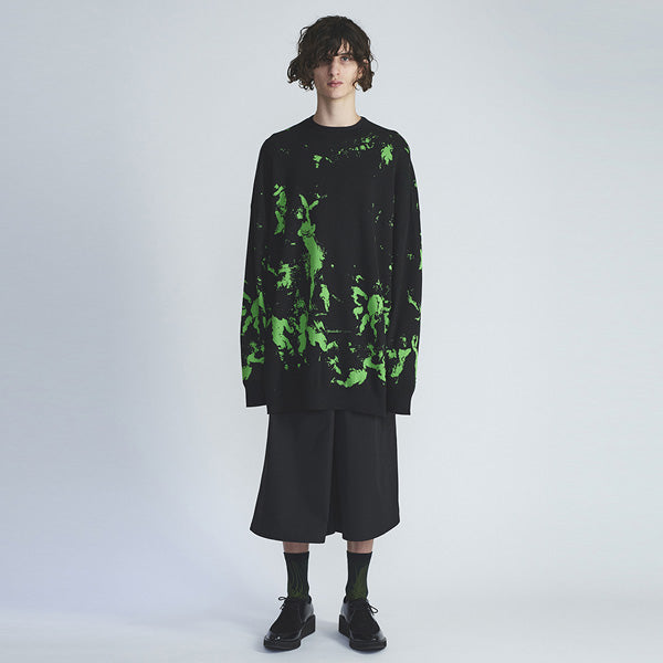HIGH GAUGE WJQ KNIT BIG PULLOVER