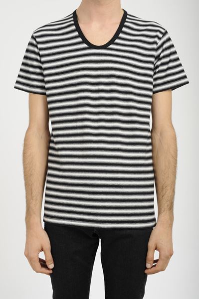  U NECK T SHIRT BORDER  