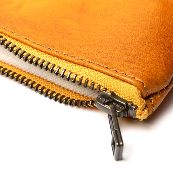 HAND DYED LEATHER CLUTCH BAG