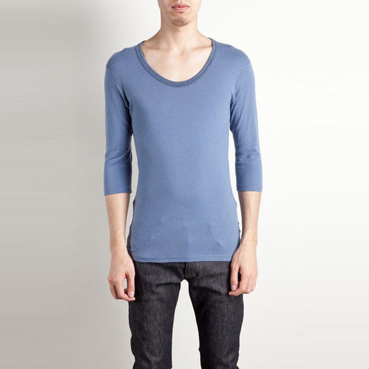  プリモアフライス 杢 Uネック 7分袖  