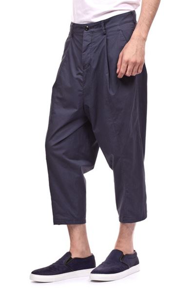  ナイロンコットンストレッチドビーサルエルパンツ  