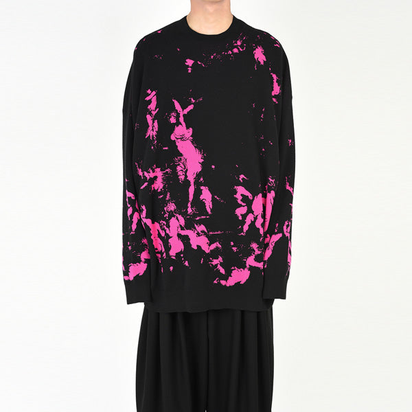 HIGH GAUGE WJQ KNIT BIG PULLOVER