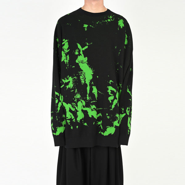 HIGH GAUGE WJQ KNIT BIG PULLOVER
