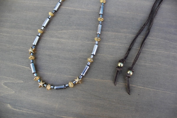 SILVER x BEADS NECKLACE