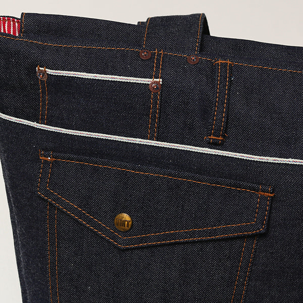 DENIM FLOWER TOTE BAG