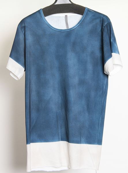  80/2 天竺 顔料プリント半袖Tシャツ  